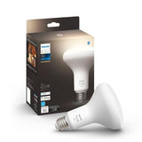 White BR30 LED 65W Equivalent Dimmable Smart Wireless Flood Light Bulb with Bluetooth
