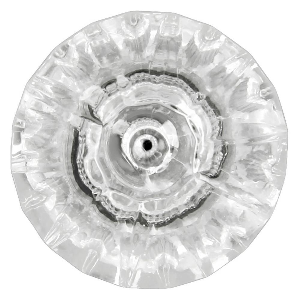 Crystal Palace 1-1/4 in. Crysacrylic with Polished Nickel Acrylic Cabinet Knob - Super Arbor