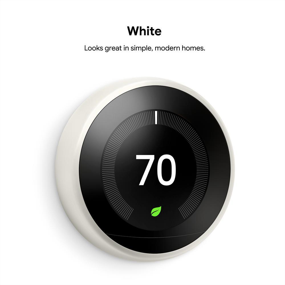 Nest Learning Thermostat 3rd Gen in White (2-Pack) - Super Arbor