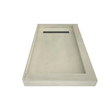 Redi Trench 34 in. x 48 in. Double Threshold Shower Base with Right Drain and Brushed Nickel Trench Grate - Super Arbor