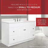 Wyndham 48 in. W x 21 in. H Bathroom Vanity Cabinet Only in White Semi-Gloss