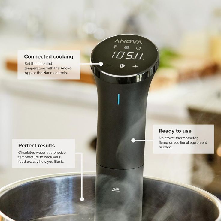 Precision Cooker Nano (WiFi) Black Sous Vide with Anova App