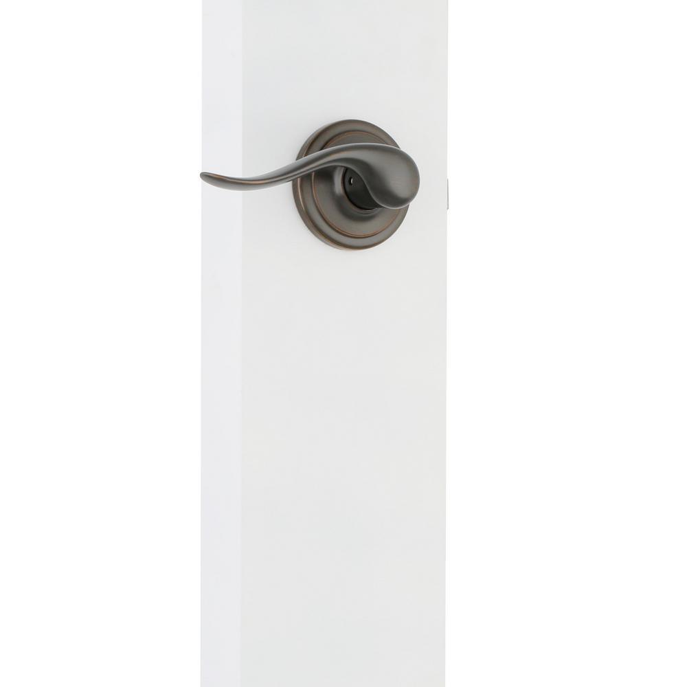 Arlington Venetian Bronze Handle Only without Deadbolt with Tustin Left-Handed Door Lever - Super Arbor