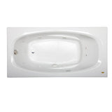 Jacuzzi Amiga 72 in. x 36 in. Acrylic Left-Hand Drain Rectangular Drop-In Whirlpool Bathtub in White