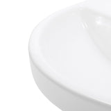 Whitehaus Collection Isabella Collection Wall-Mounted Bathroom Sink in White