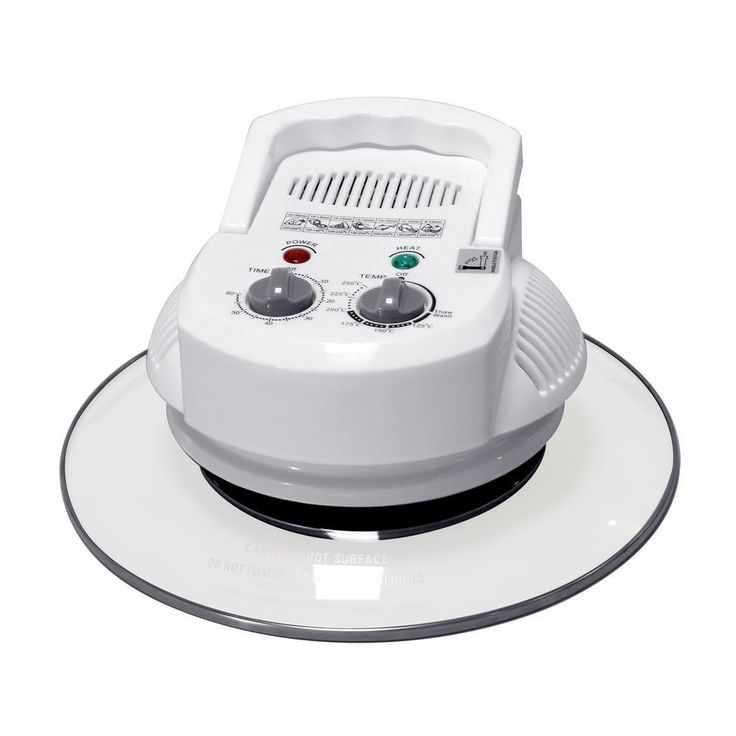 1300 W White Countertop Convection Oven with Built-in Timer and Extender Ring