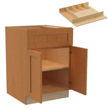 Home Decorators Collection Newport 24 in. W x 24 in. D x 34.5 in. H Assembled Plywood Base Kitchen Cabinet in Cinnamon with Cutlery Soft Close
