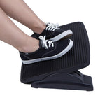Black Adjustable Height Ergonomic Foot Rest - Super Arbor