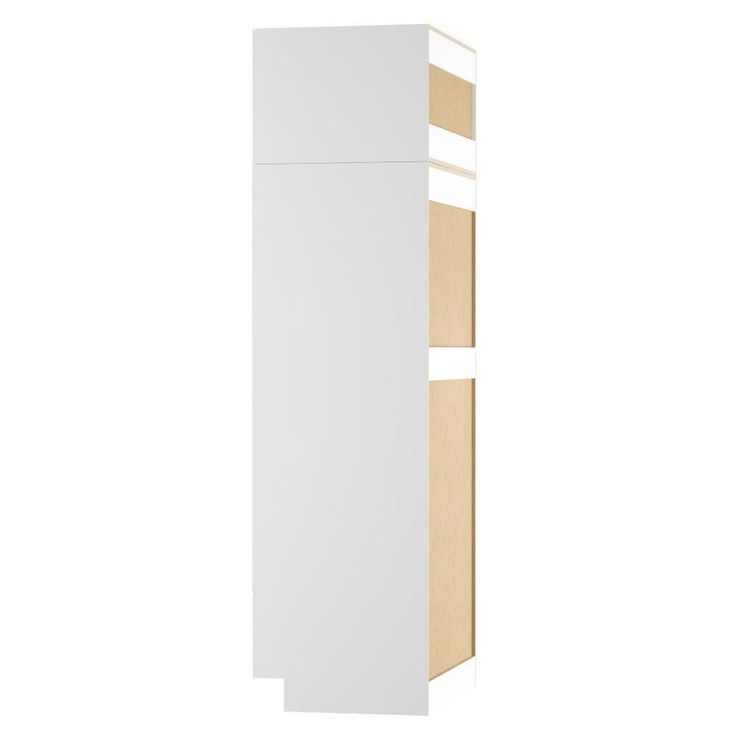 Cambridge Shaker Ready-to-Assemble 33x90x24.5 in. Double Oven Cabinet w/ 2 Soft Close Doors & 1 Soft Close Door in White