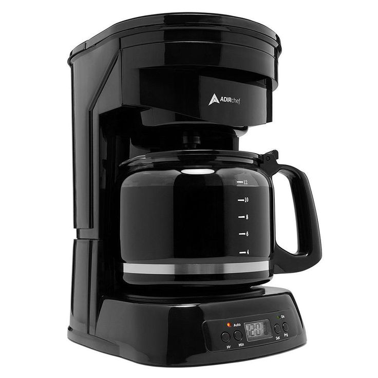12-Cup Programmable Black Drip Coffee Maker with Automatic Shut-Off