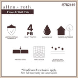 Style Selections Woods Vintage Gray 6-in x 24-in Glazed Porcelain Wood Look Floor Tile
