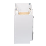 Shaker 60 in. W x 21 in. D x 34.5 in. H Vanity for Double Basins Cabinet Only in Satin White - Super Arbor
