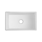 Farmhouse Apron Front Fireclay 30 in. Single Bowl Kitchen Sink in White - Super Arbor
