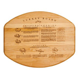 Branded Hard Wooden Turkey Cutting Board with Wedge