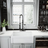 Zurich Single-Handle Pull-Down Sprayer Kitchen Faucet with Deck Plate in Matte Black - Super Arbor