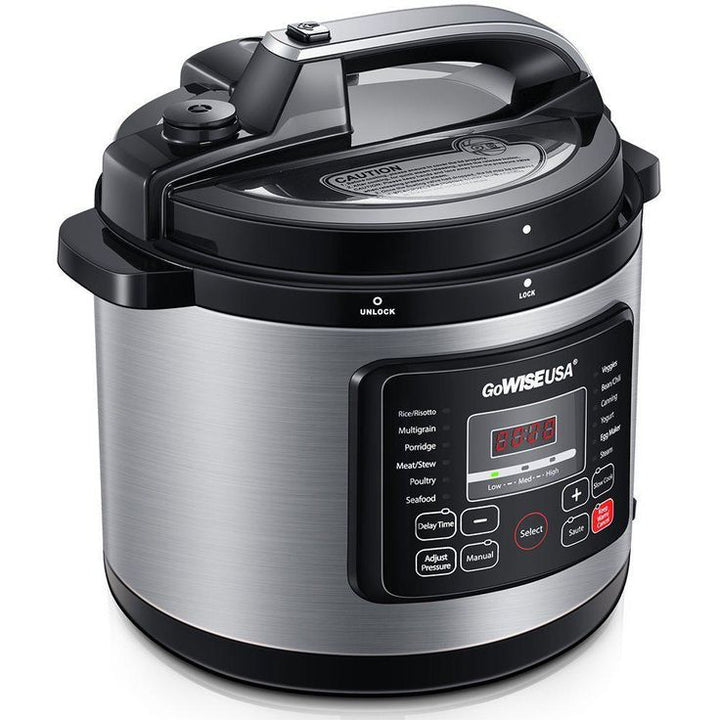 10 Qt. Stainless Steel Electric Pressure Cooker with Built-In Timer