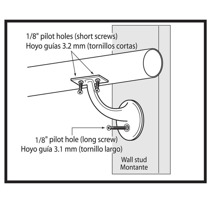 Everbilt Dark Oil-Rubbed Bronze Heavy-Duty Handrail Bracket