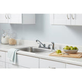 Constructor 2-Handle Standard Kitchen Faucet with Side Sprayer in Chrome - Super Arbor