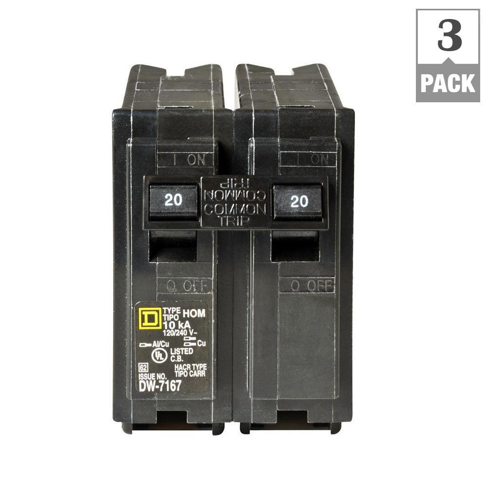 Homeline 50 Amp 2-Pole Circuit Breaker