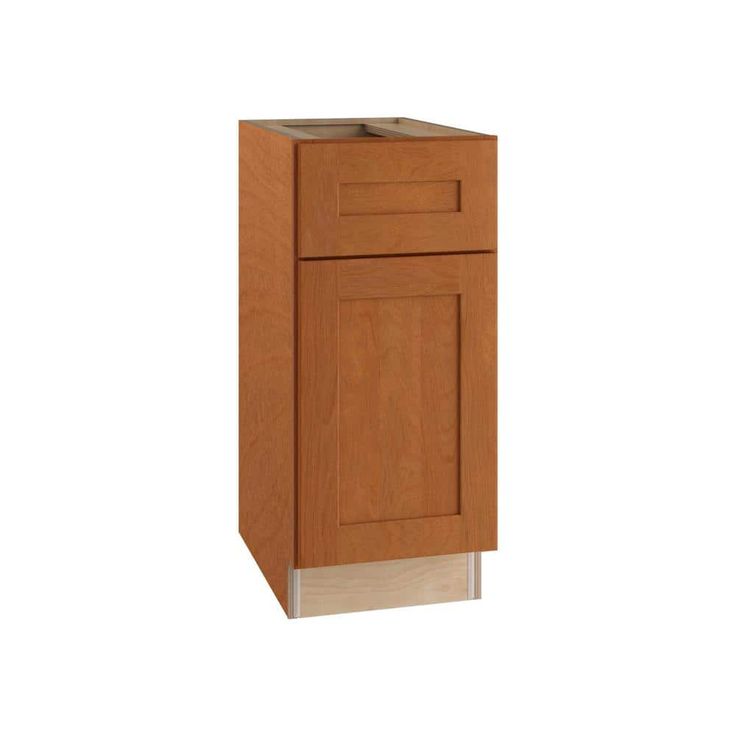Home Decorators Collection Newport 21 in. W x 24 in. D x 34.5 in. H Assembled Plywood Base Kitchen Cabinet in Cinnamon with 2ROT Soft Close RH