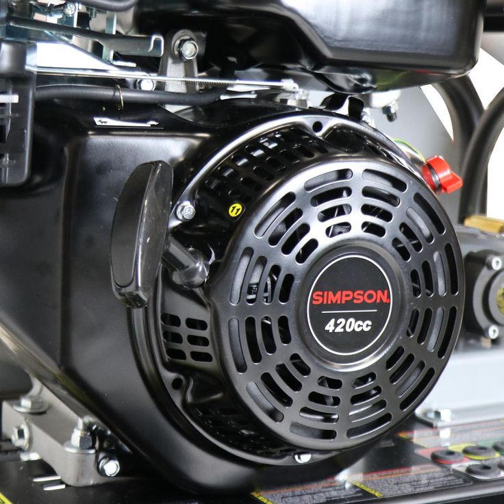 Simpson SuperPro Roll-Cage 4400 PSI at 4.0 GPM 420 cc with AAA Triplex Plunger Pump Cold Water Pressure Washer