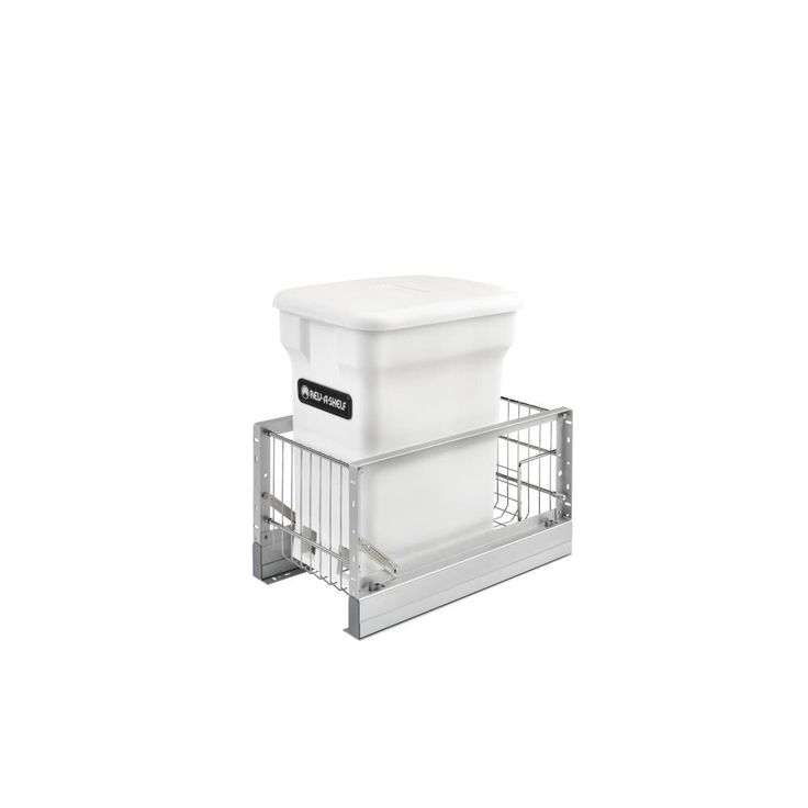 Rev-A-Shelf 24-Quart Plastic Soft Close Pull Out Trash Can