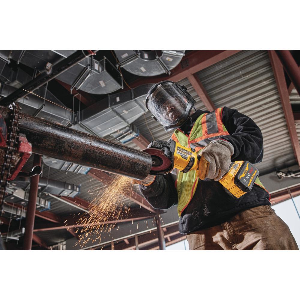 FLEXVOLT 60-Volt MAX Li-Ion Cordless 4-1/2 in. to 6 in. Small Angle Grinder with 20-Volt 6-1/2 in. Circ Saw (Tool-Only)