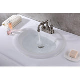 Cadenza Series 7.5 in. Ceramic Drop In Sink Basin in White - Super Arbor