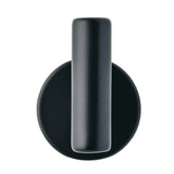 2-1/32 in. Matte Black Single Post Wall Hook
