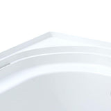 Accord 5 ft. Right Drain Rectangular Alcove Soaking Tub in White - Super Arbor