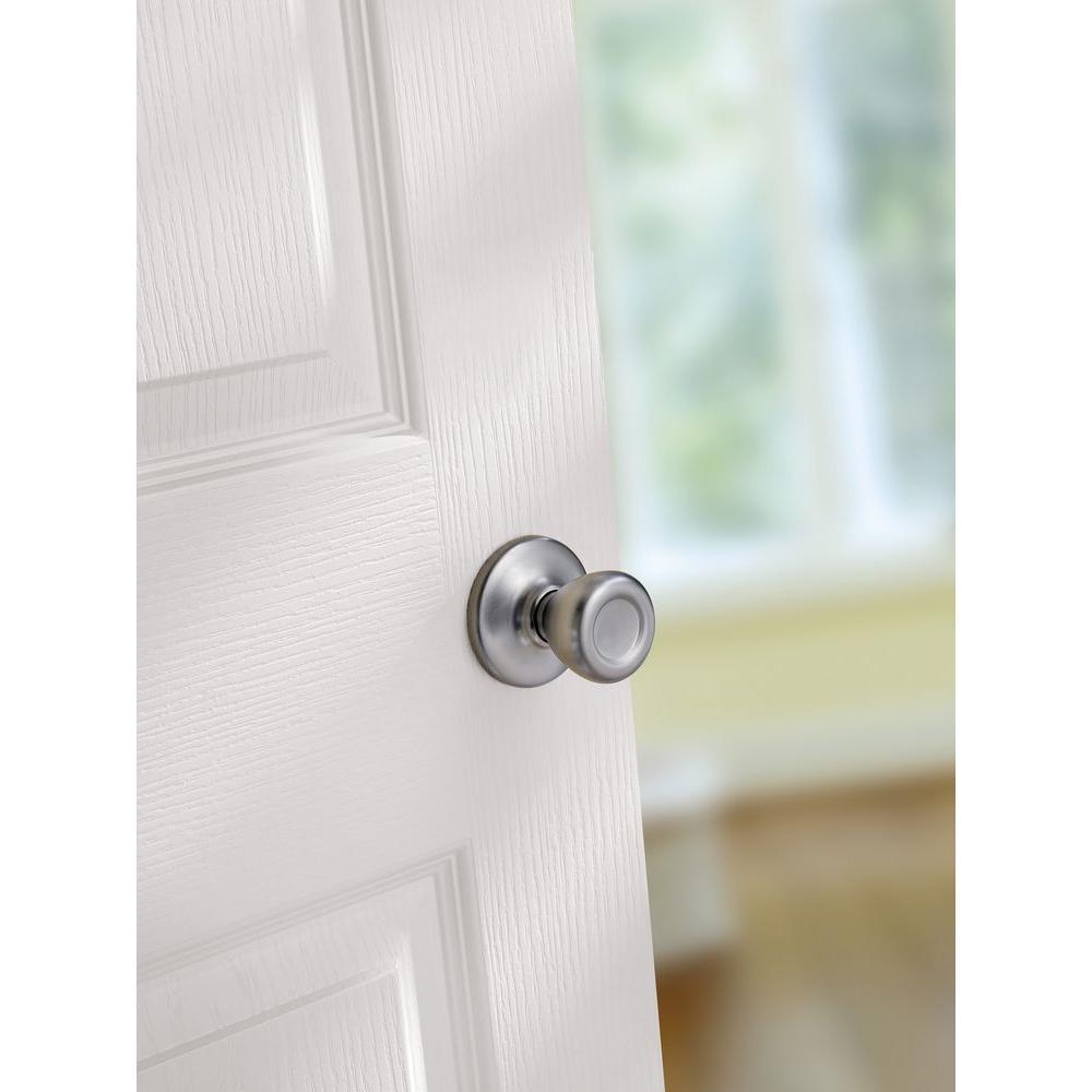 Tylo Satin Chrome Passage Hall/Closet Door Knob - Super Arbor
