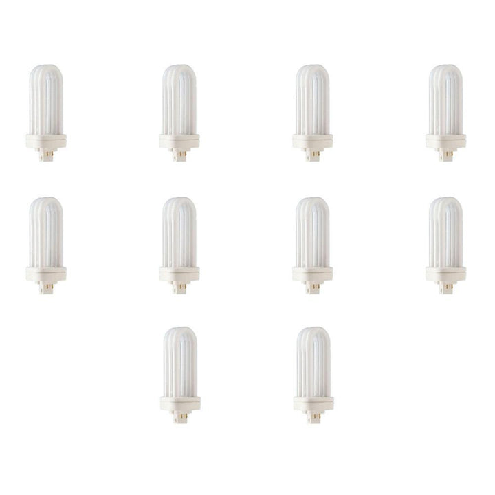 42-Watt Neutral (3500K)4-Pin GX24q-2 CFL Light Bulb (10-Pack) - Super Arbor