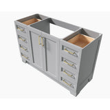 Taylor 54 in. W Vanity Cabinet Only in Grey - Super Arbor