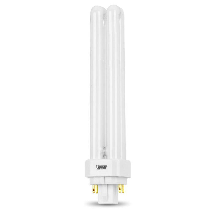 26W Equiv PL CFLNI Quad Tube 4-Pin Plug-in G24Q-3 Base Compact Fluorescent CFL Light Bulb, Soft White 2700K - Super Arbor