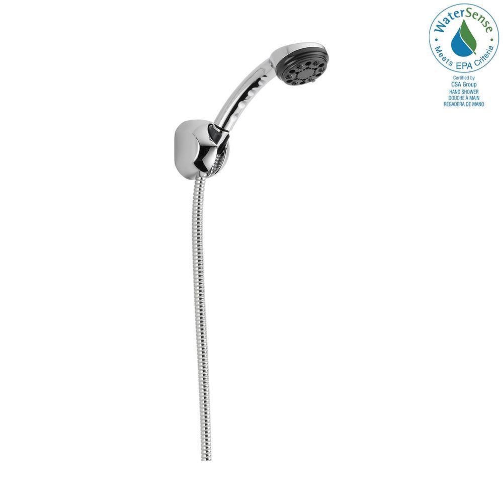 4-Spray 2.8 in. Single Wall Mount Handheld Shower Head in Chrome - Super Arbor