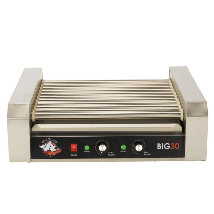 306 sq. in. Stainless Steel Hot Dog Roller Grill