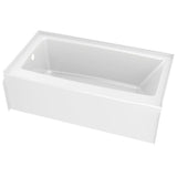Classic 500 60 in. x 32 in. Soaking Bathtub with Left Drain in High Gloss White