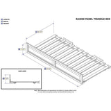 Raised Panel Trundle Twin White - Super Arbor