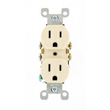 15 Amp Residential Grade Grounding Duplex Outlet, Light Almond - Super Arbor