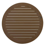 28 in. x 28 in. Round Primed Polyurethane Paintable Gable Louver Vent - Super Arbor