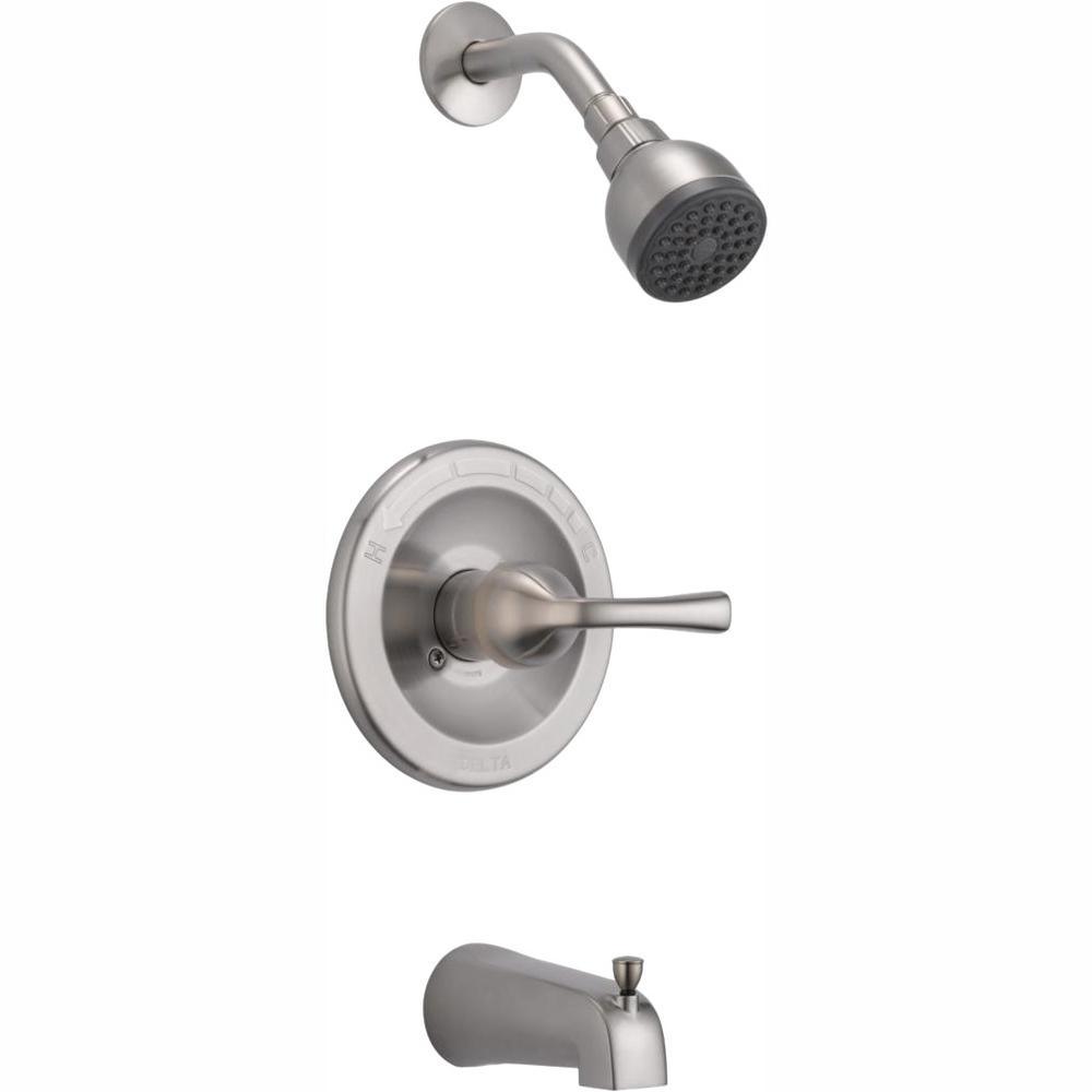 Foundations Single-Handle 1-Spray Tub and Shower Faucet in Chrome (Valve Included) - Super Arbor
