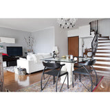 36 in. Clear Square Glass Table Top 1/2 in. Thick Bevel Polish Tempered Radius Corners - Super Arbor