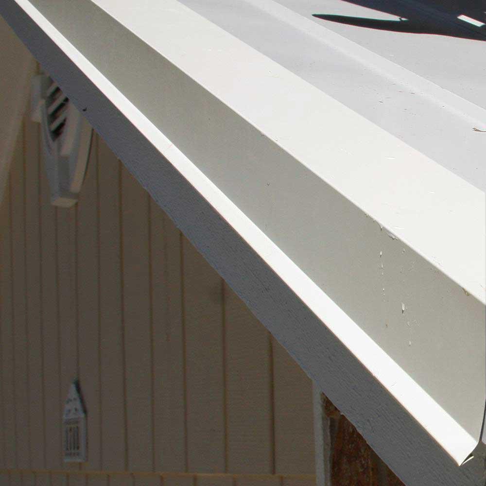 10 ft. 29-Gauge Galvalume EF3 Eave Flashing in White - Super Arbor