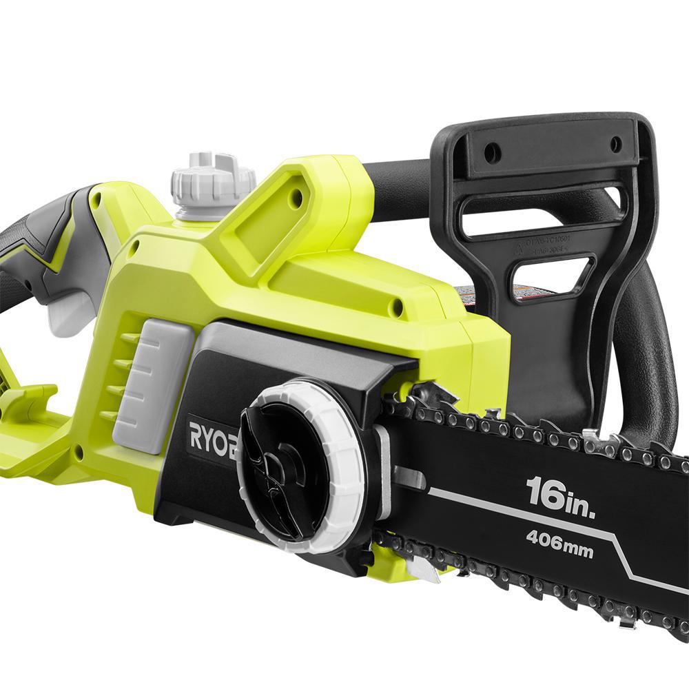 RYOBI 16 in. 13 Amp Corded Electric Walk Behind Push Mower/Blower/Chainsaw/String Trimmer Kit (4-Tool)