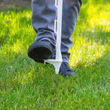 Everbilt 1 in. x 1 in. x 4 ft. White Step-In Fence Post
