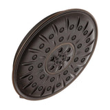 4-Spray 8.3 in. Single Wall Mount Fixed H2Okinetic Shower Head in Matte Black - Super Arbor