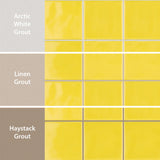 Merola Tile Twist Square Yellow Lemon 11-3/4 in. x 11-3/4 in. Ceramic Mosaic (9.79 sq. ft. / Case)
