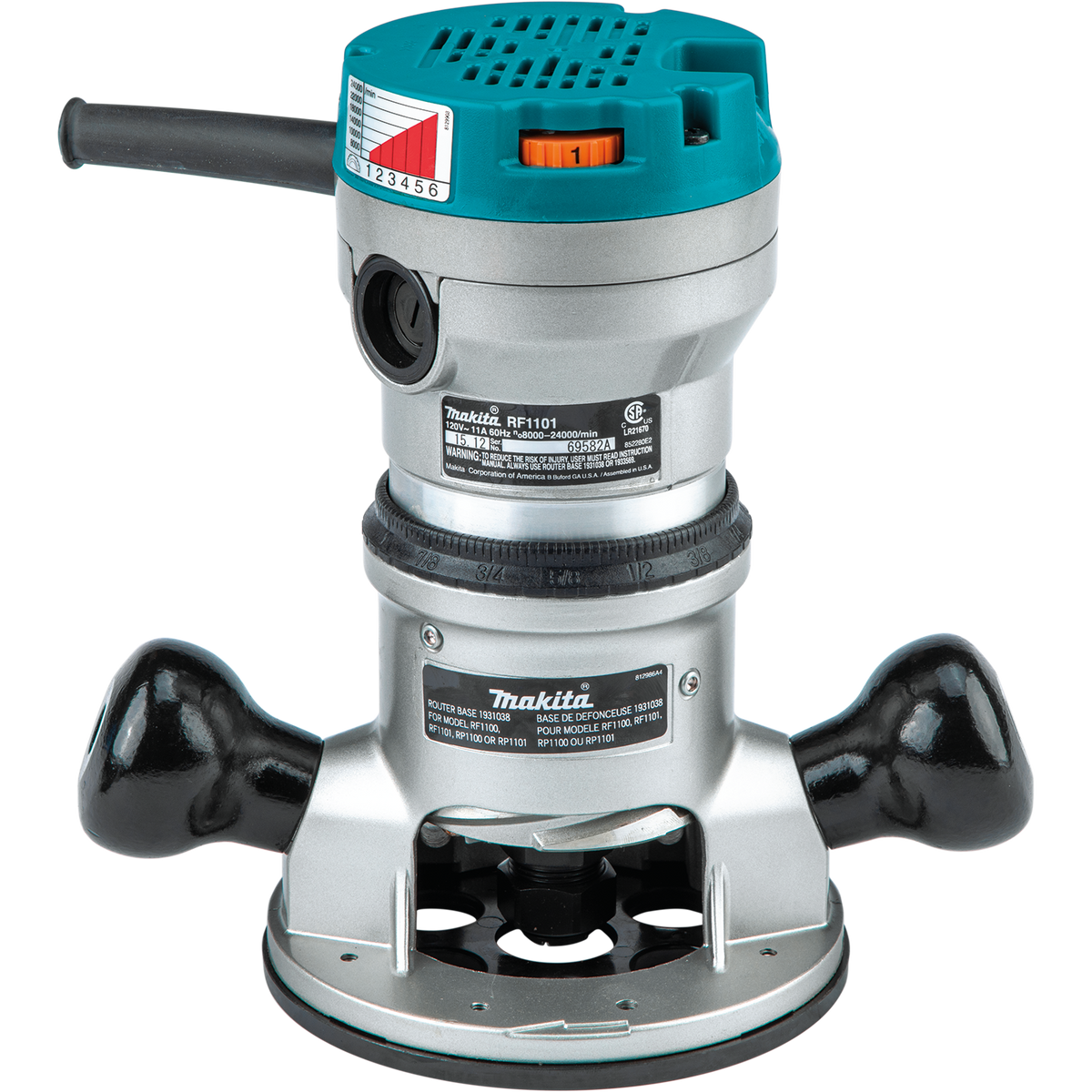 Makita RF1101 11-Amp 2-1/4 HP Variable Speed Router