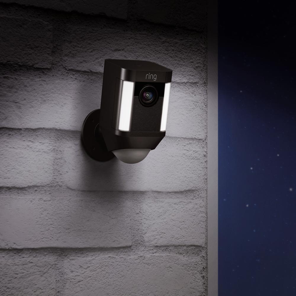 Spotlight Cam Battery Wireless Outdoor Bullet Surveillance Camera, Black (3-pack) - Super Arbor