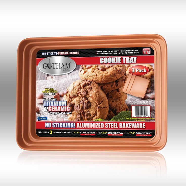3-Piece Non-Stick Ti-Ceramic Baking Sheets Set